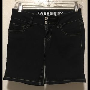 Dark wash jean shorts